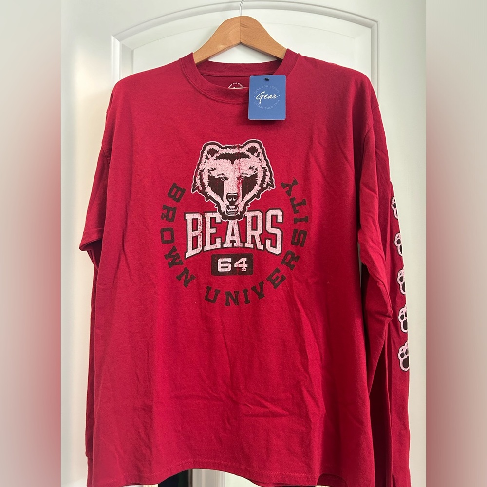 Brown University Bears long sleeve T-shirt. Size large.